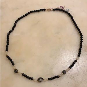 Black and white Onyx necklace